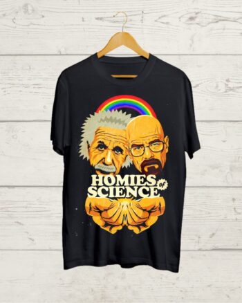 Einstein ft Heisenberg Black T shirt