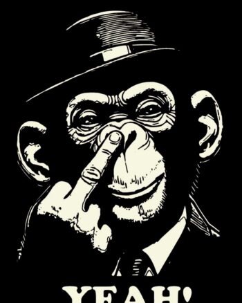 Buy Funny Monkey Black T shirt