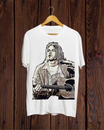 Kurt Cobain White T shirt