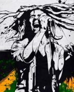 Both Side print Bob Marley T shirt