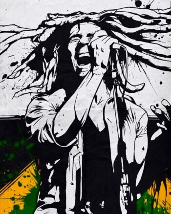 Both Side print Bob Marley T shirt