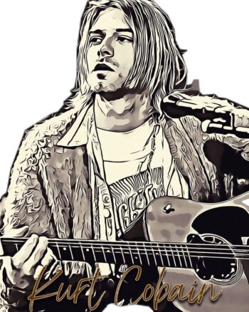 Kurt Cobain White T shirt