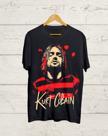 Kurt Cobain Round neck Black T shirt