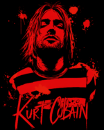 Kurt Cobain Round neck Black T shirt