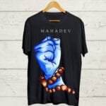 Mahadev Round neck Black T shirt