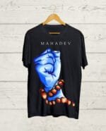 Mahadev Round neck Black T shirt