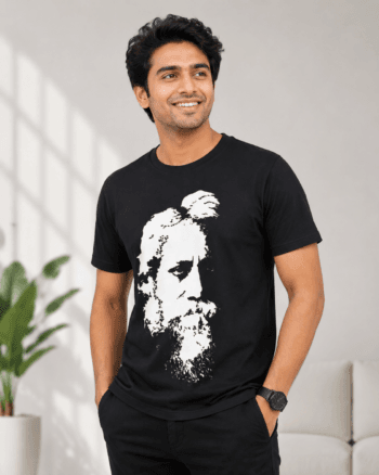 Buy Rabindranath Thakur Black T shirt
