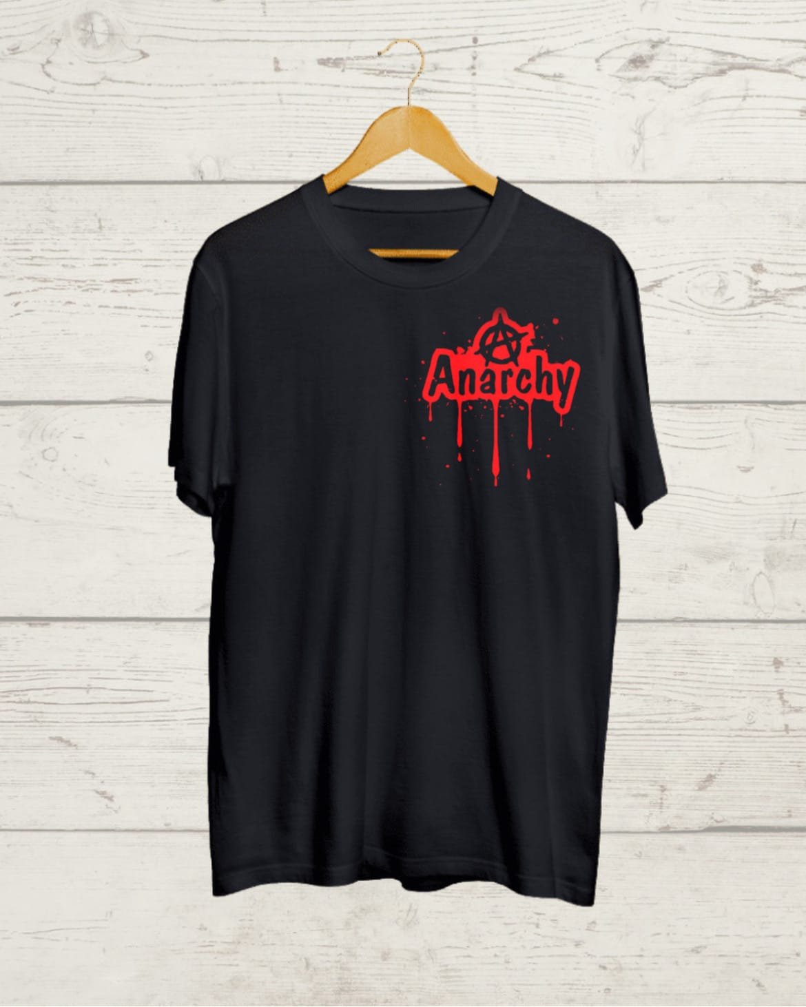 Buy Anarchy Black T Shirt - Punk Is Not Dead - OikotaanTees