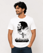 Bob Marley Round neck White T shirt