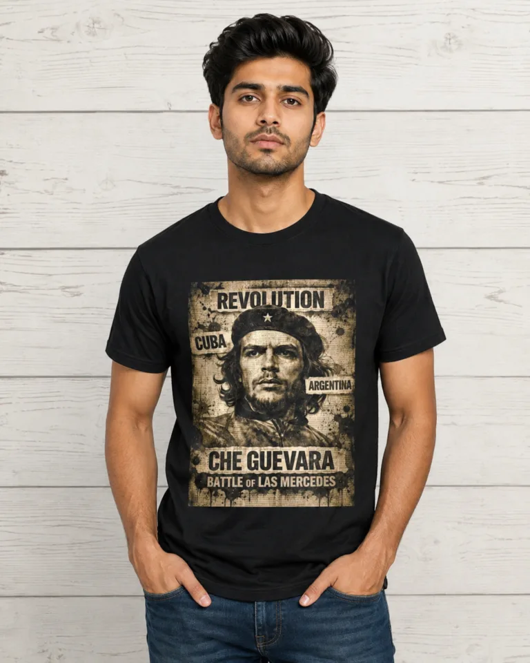 Buy Che Guevara Round neck Black T shirt