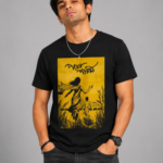 Pather Pachali print Black T shirt
