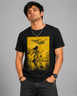 Pather Pachali print Black T shirt