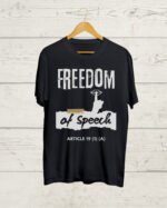 Buy Freedom of Speech Black T shirt