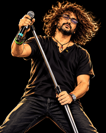 Rupam Islam Graphic Print Black Tshirt