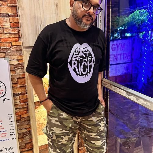 Buy Printed Black T shirt